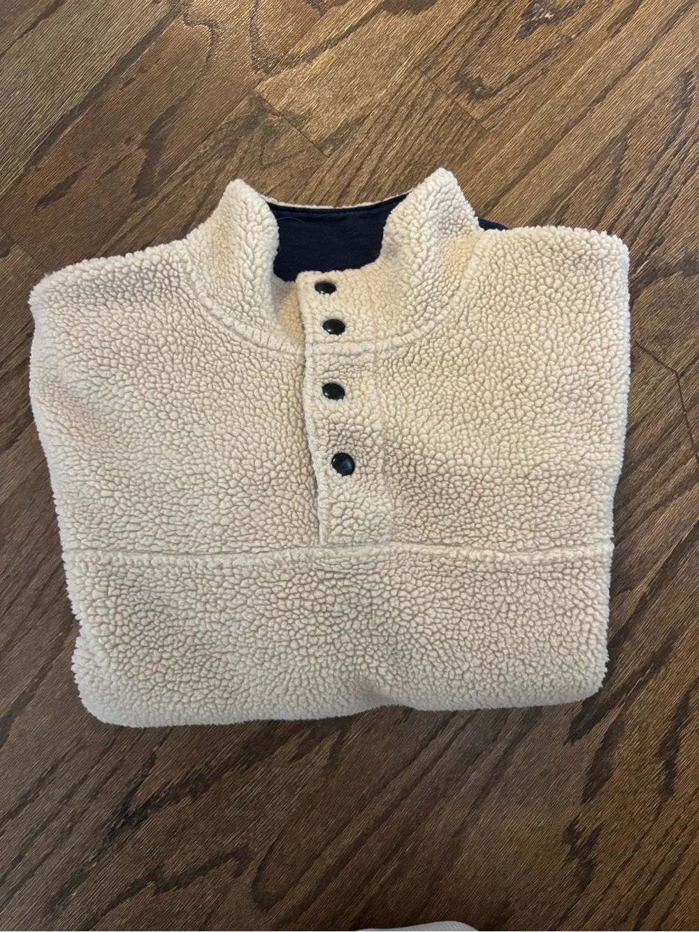 Men's JCrew Cream Fleece Sweater